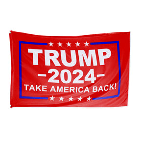 Trump 2024 Take America Back Flag Red Copy