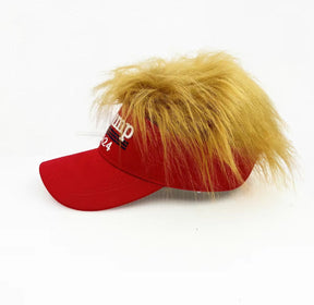 Trump 2024 Hat with hair