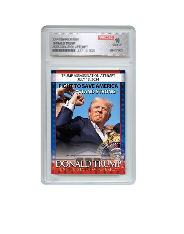 Trump Assassination Attempt Collectible Card