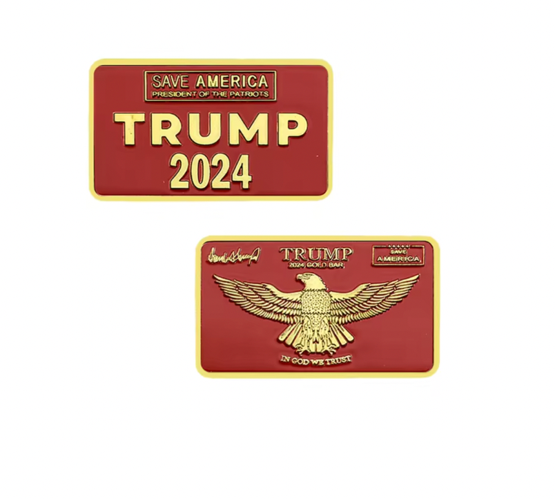 Trump 2024 Collectible Gold Bar