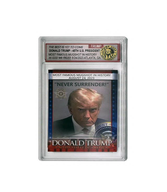 Trump Never Surrender Collectable Card