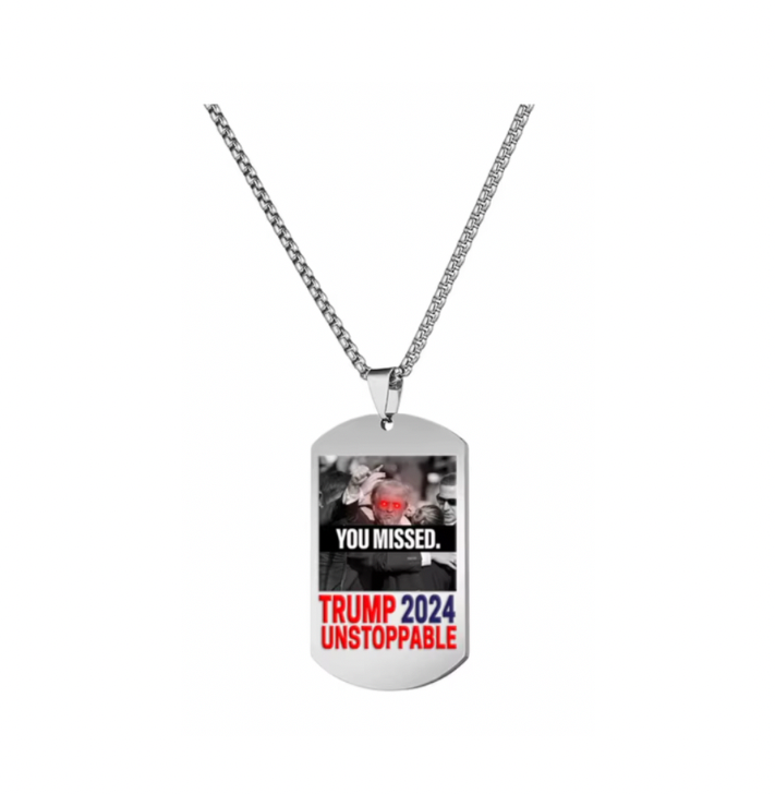 You Missed Dog Tag Necklace