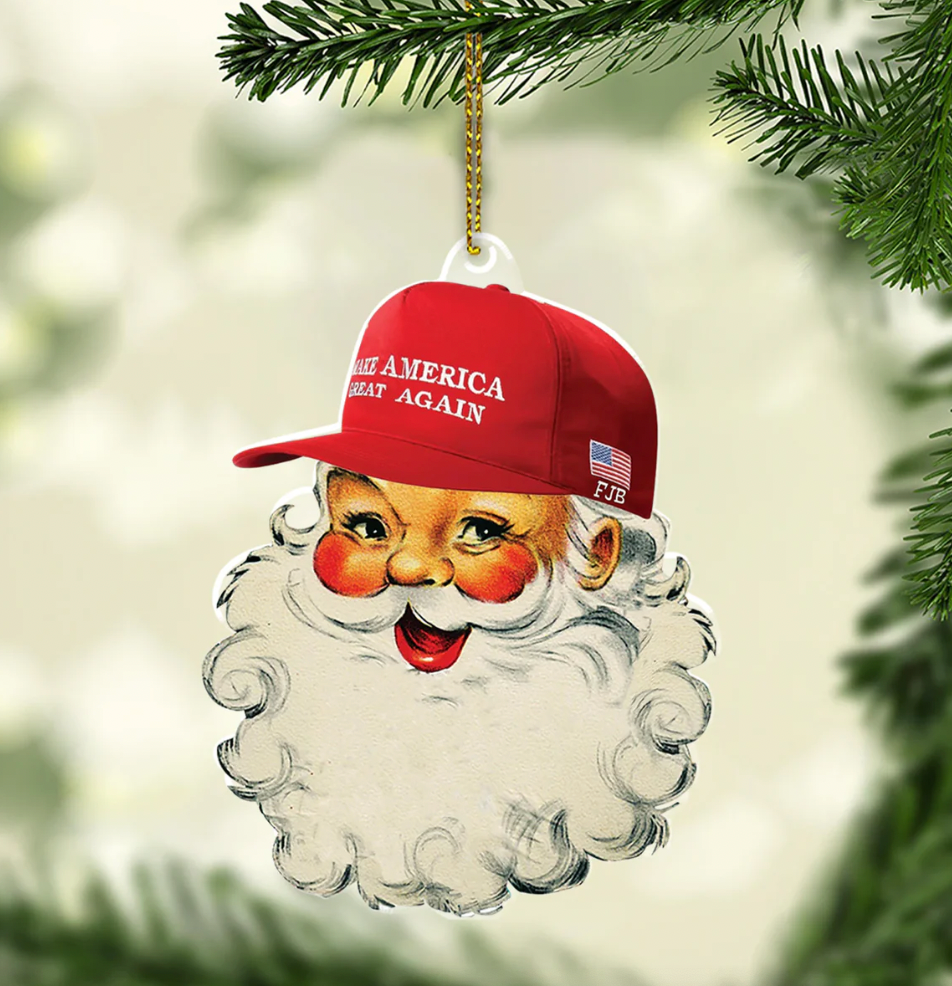 MAGA Santa Ornament