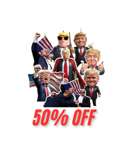 Trump Ornament 8-pack Bundle