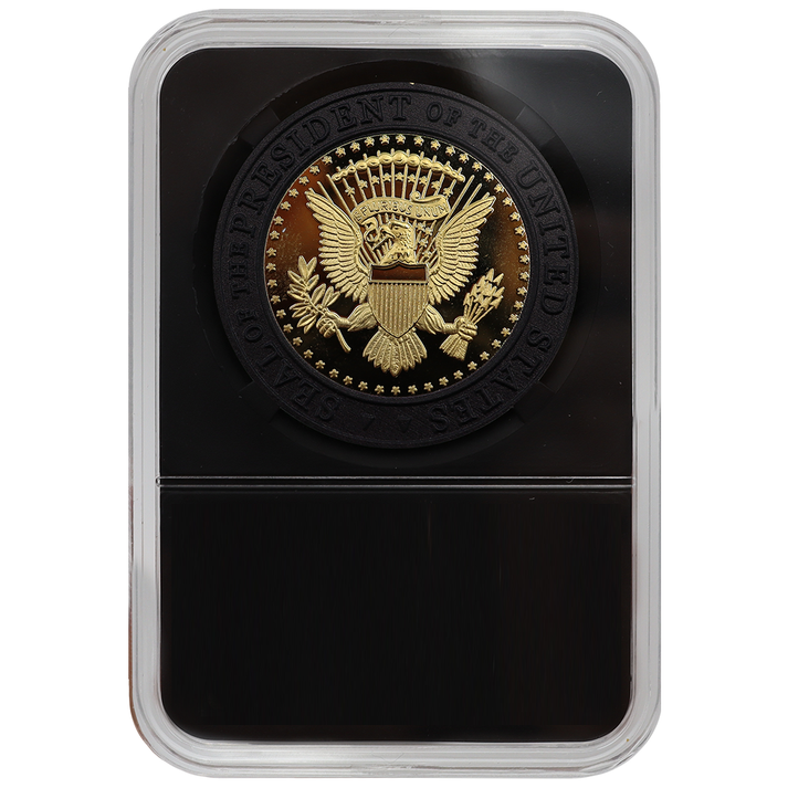 Black and Gold Trump Coin