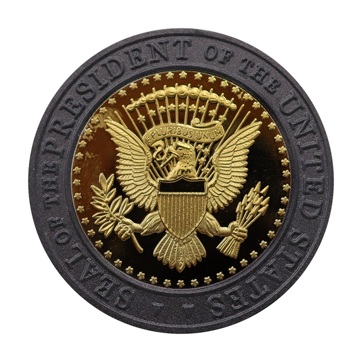 Black and Gold Trump Coin